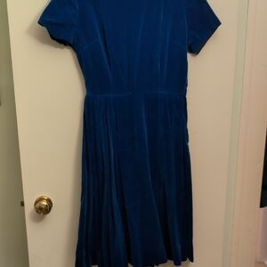 Chic Blue Midi Dress